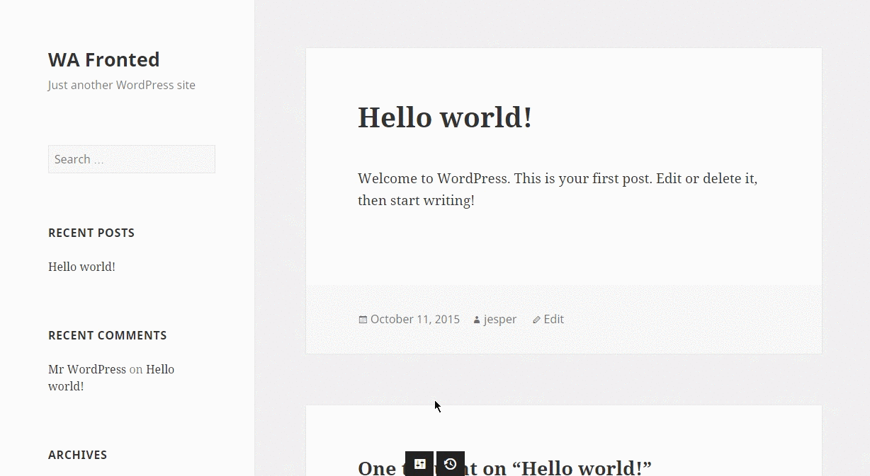 WA Fronted WordPress Plugin